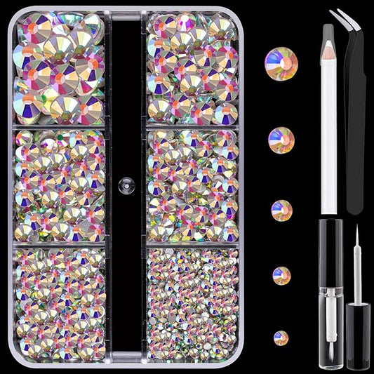 Colorful Face Gems for Makeup Set, Flatback Gorgeous