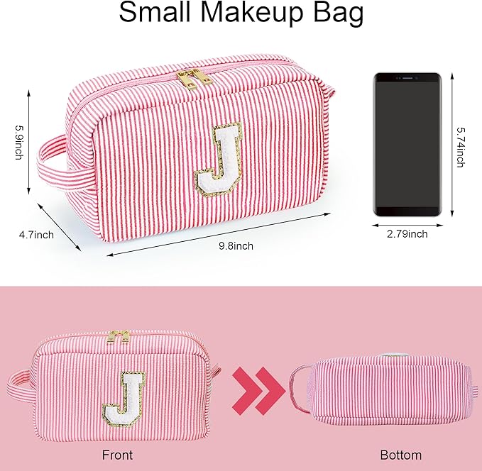 YOOLIFE Initial Makeup Bag for