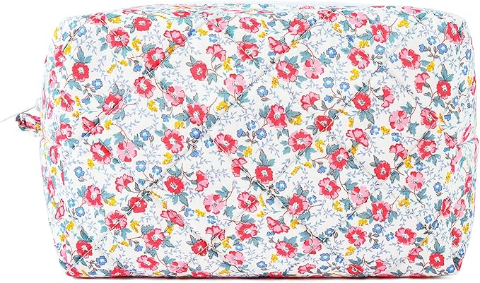 Soidram pink makeup bag floral