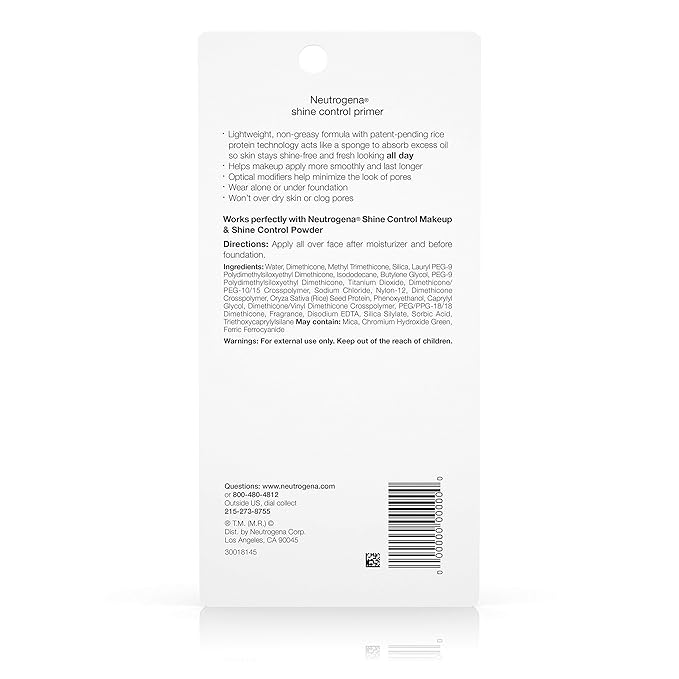 Neutrogena Shine Control Primer, 1 Ounce