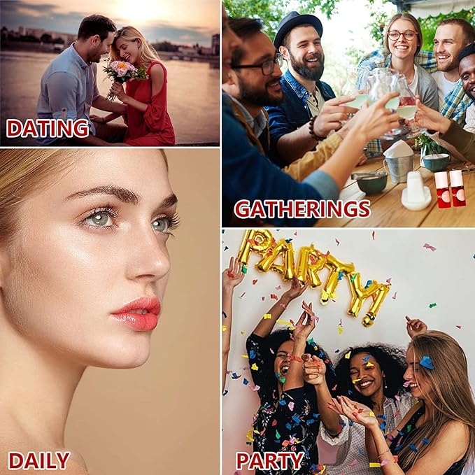 6 Colors Lip Tint Stain Set,Mini Velvet Lip Long