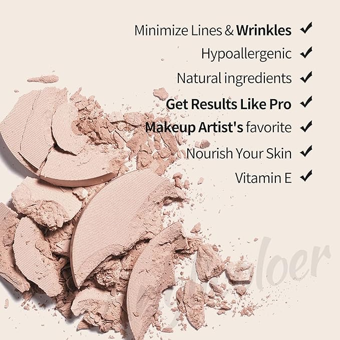 MAEPEOR Pressed Powder 8 Colors Oil Control Matte (06 Tan)