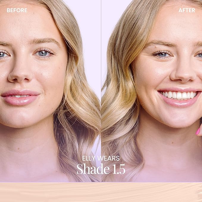 Naked Sundays BeautyScreen™ SPF 50 Mineral Peptide Foundation Tint – 2-in-1 Skin Tint & Mineral Sunscreen | Radiant, Buildable Coverage, Acne-Safe, Infused with Peptides (1.5 Fair Cool, 1.01 Fl Oz)