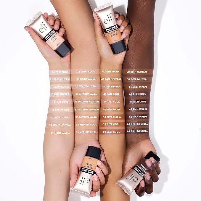 e.l.f. Soft Glam Foundation, Medium Coverage, Long-Lasting & Light Cool