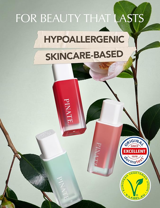 NATURAL LIP OIL - Dohwa Set, Gift Set, Powerful glow lip oil serum - Nourishing & Protecting lip care that naturally brings out own colors with camellia seed oil. 0.14 FL. Oz (Set of 3), Red