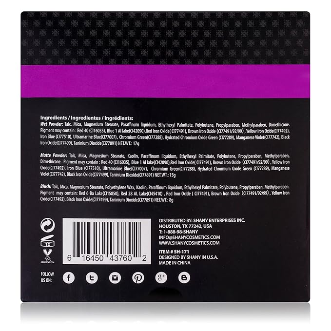 SHANY 'Woke Up Like This' Makeup Kit - Eye Shadows, Blushes, Mascara, and Applicators