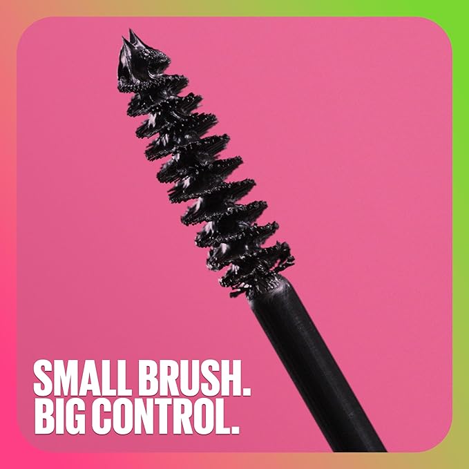 Maybelline Great Lash Washable Mascara Makeup, Volumizing Lash-Doubling Formula That Conditions As It Thickens, Blackest Black, 2 Count