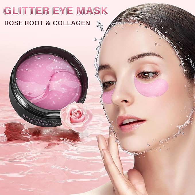 Caffeine under eye masks for