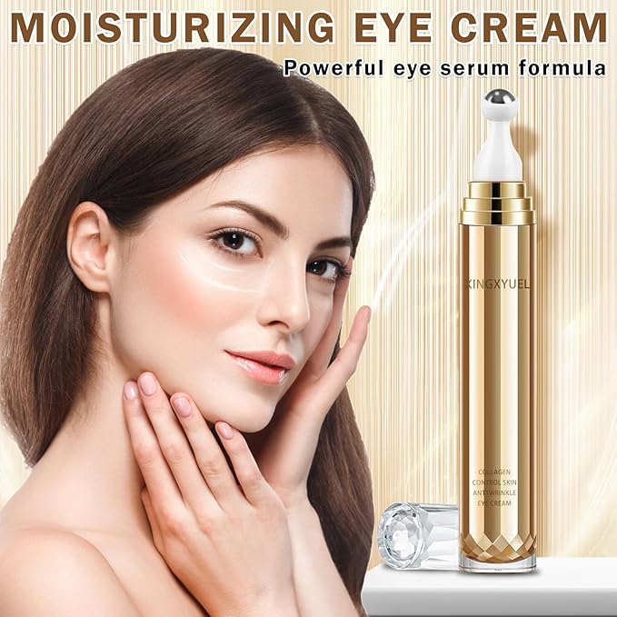 Eye Cream for Dark Circles Puffiness and Bags Eye Serum Eye Roller for Puffy Eyes Under Eye Cream for for Women Daily Skincare Crema Para Las Ojeras