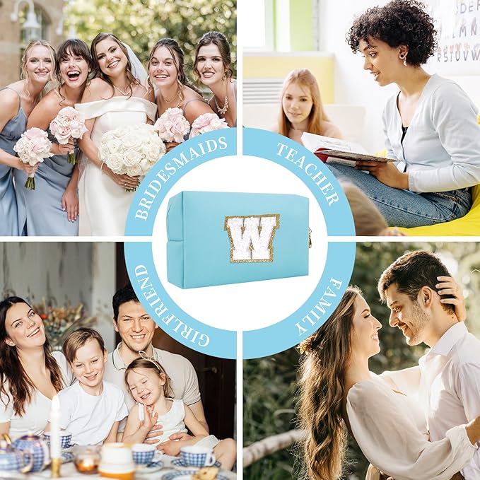 Personalized initial letter patch makeup