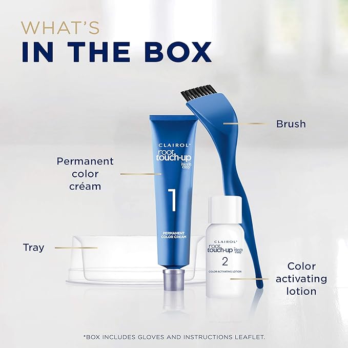 Clairol Root Touch-Up by Nice'n Easy Permanent Hair Dye, 4G Dark Golden Brown Hair Color, Pack of 4