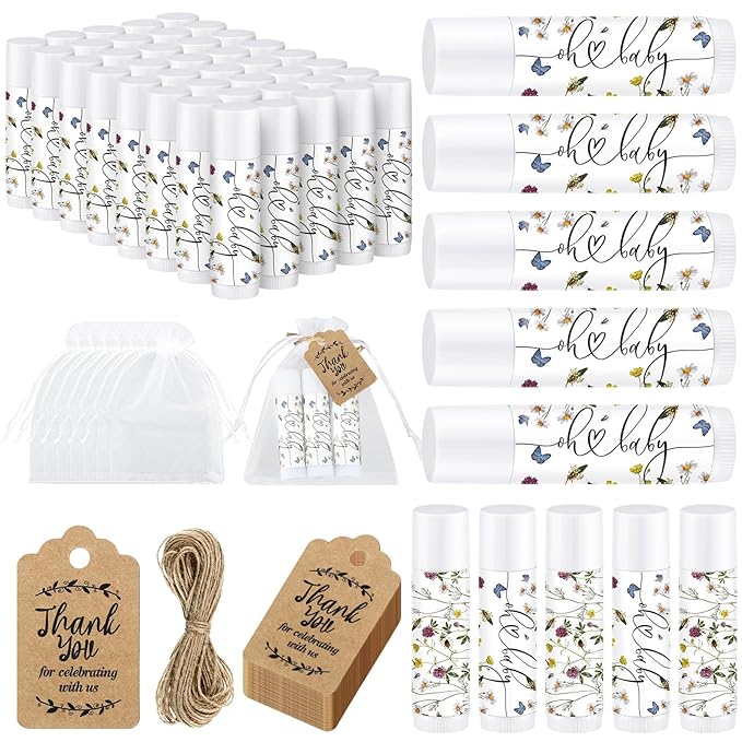 Demissle 50 Pcs Baby Shower Lip Flower)