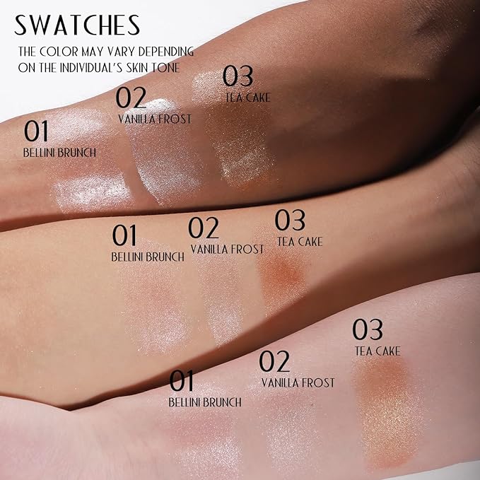 YOUNG VISION Soft Natural Glow Liquid Highlighter, Glow Liquid Illuminator Makeup,Weightless, Long-Wearing, Smudge Proof, Natural-Looking, Dewy Finish,