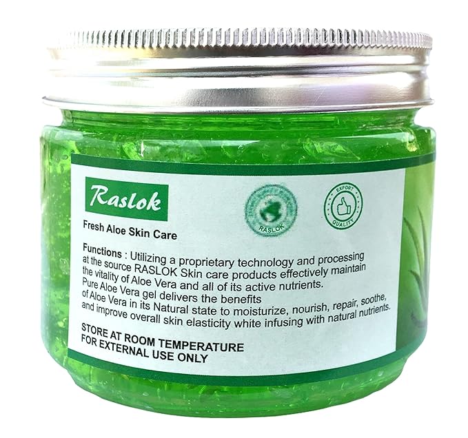 Aloe Vera Gel Pure Natural Organic Aloe Gel For Moisturizing Face Skin & Hair Care (Cucumber, 11.46 OZ)