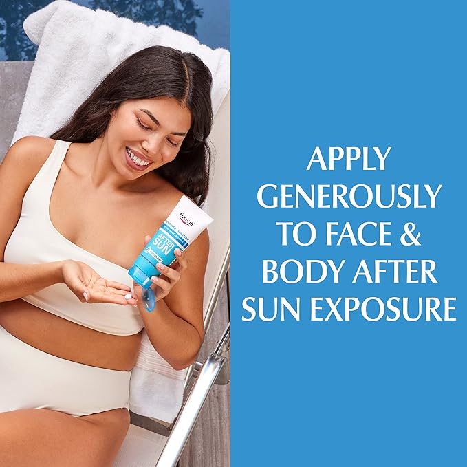 Eucerin Advanced Hydration Skin Care Set, Advanced Hydration Sunscreen Lotion SPF 30, 5 Fl Oz Tube + Advanced Hydration After Sun Lotion, After Sun Care for Dry, Sun-Stressed Skin, 6.8 Fl Oz Tube
