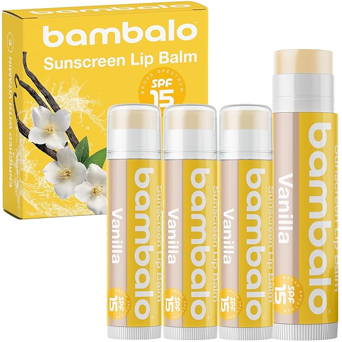 4-Pack Vanilla SPF 15 Lip Balm