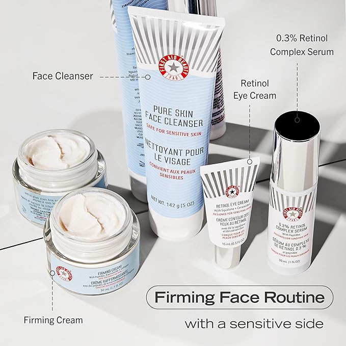 First Aid Beauty Retinol Eye Cream with Squalane + Ceramides – Visibly Smooths Fine Line & Wrinkles Around the Eyes – 0.5 oz.