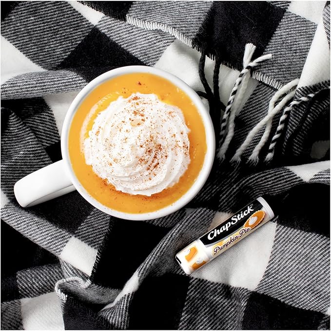 ChapStick Holiday Collection - Candy Cane, Pumpkin Pie & Sugar Cookie Flavors - Blister Pack of 3 Sticks 0.15 Each - Pack of 6 = 18 Sticks, Great Holiday Gift 3 Count (Pack of 6)