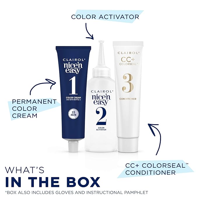 Clairol Nice'n Easy Permanent Hair Dye, 5R Medium Auburn Hair Color, Pack of 6