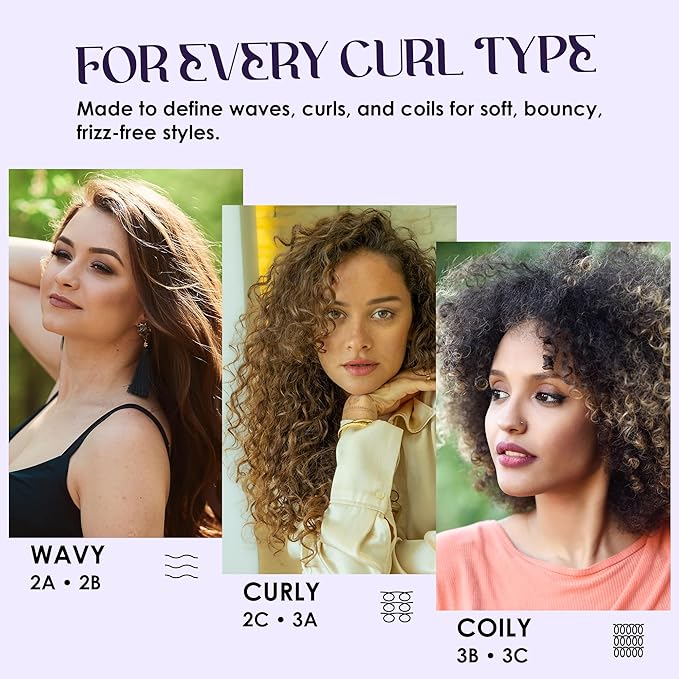 Herbishh Just Curls Weightless Hair Mousse (69g), Volumizing Mousse for Curly & Wavy Hair, Anti-Frizz Styling Foam Mousse, Flexible Hold, Hydrating & Non-Sticky, Travel-size Aerosol Product