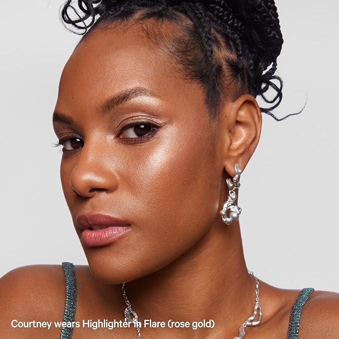 Milk Makeup Highlighter, Flare (Rose Gold) - 0.21 oz - Dewy Cream Highlighter Stick - Blendable & Buildable - 1,000 Swipes in Every Stick - All Skin Types - Vegan, Talc Free & Cruelty Free