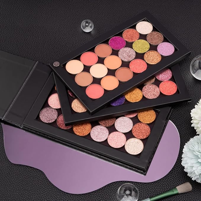 3-Layer Rotation Magnetic Palette 3 in1 Empty Makeup