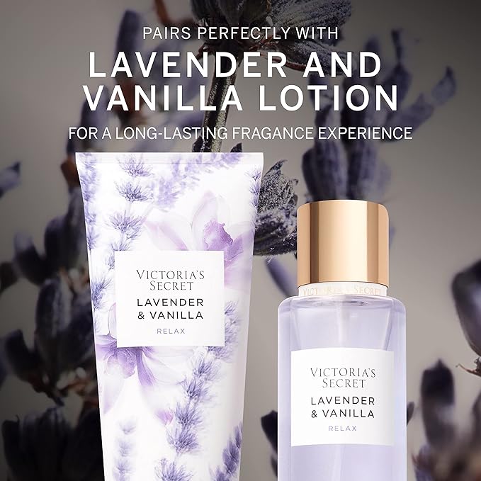 Victoria's Secret Lavender and Vanilla Body Mist for Women, 250 ml / 8.4 oz