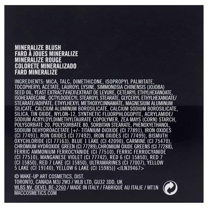 MAC Mineralize Blush - Petal Power,5.91x5.91x5.91 Inch (Pack of 1)