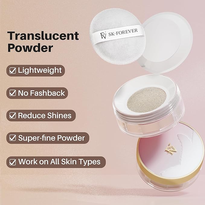 FV Translucent Powder Setting Powder, Oil-control & Long
