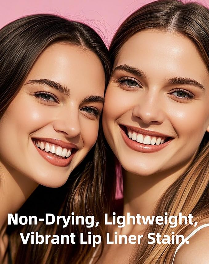 KIMUSE Lip Stain Peel Off, Peel Off Lip Liner Stain with Tweezer, Long Lasting, Waterproof, Transfer Proof Lipstains Color, Smudge-Free, Easy Removal, Matte Finish