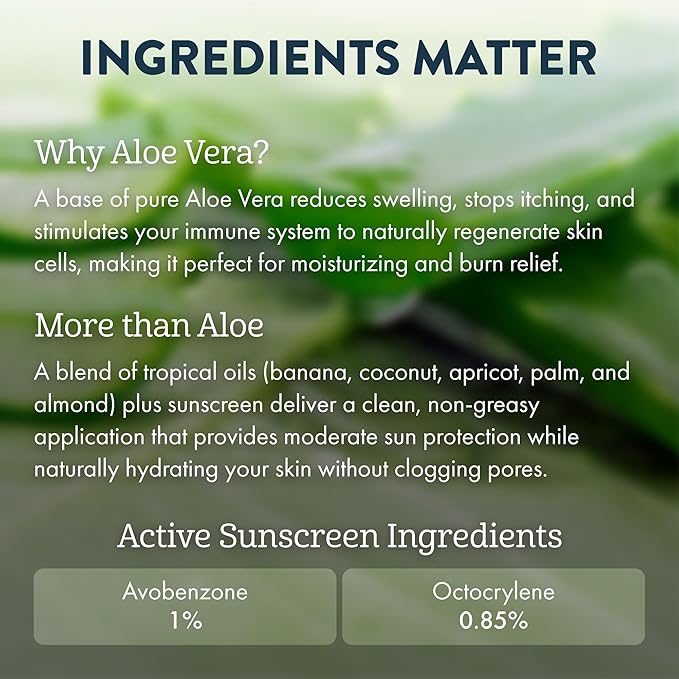 Aloe Up SPF 4 Dark Tanning Oil - Body and Face Tanning Continuous Spray for Outdoor Sun - With Sunscreen, Pure Aloe Vera, and Natural Oils - Dries Clear - Reef Friendly - Fresh Tropical Scent - 6 Oz