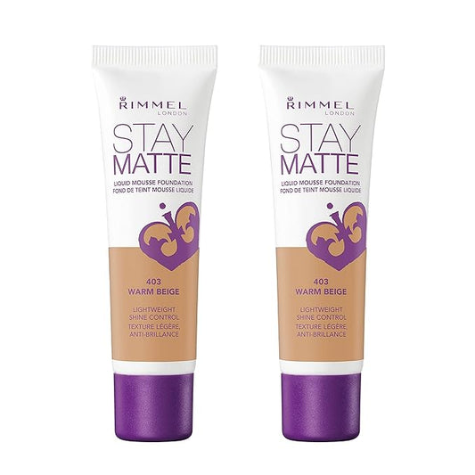 Rimmel Stay Matte Liquid Foundation, Warm Beige, 1 of 2