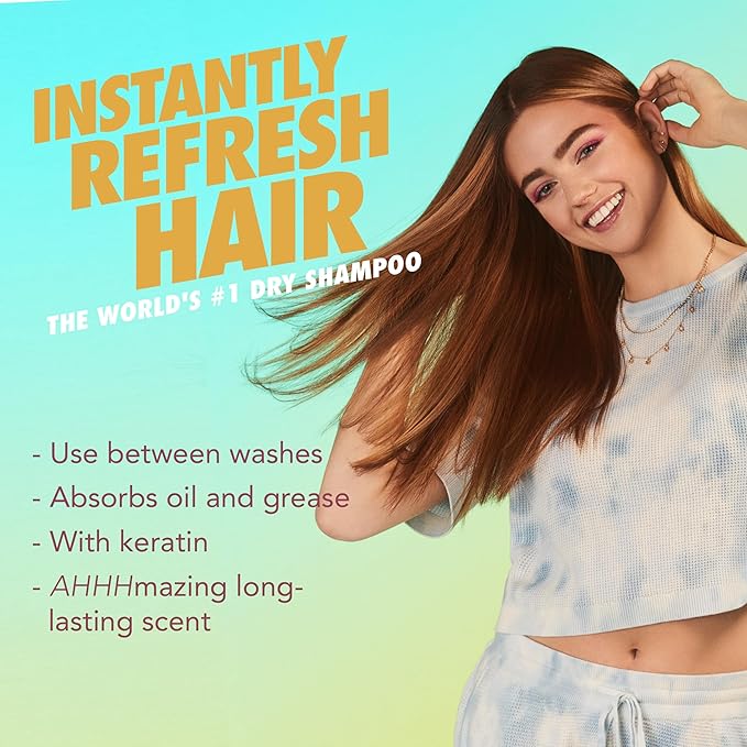 Batiste Dry Shampoo for Blonde Hair, Refresh Hair and Absorb Oil Between Washes, Waterless Shampoo for Added Hair Texture and Body, 5.71 oz