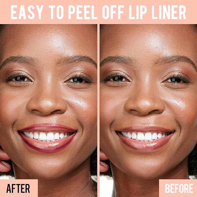 iMethod Lip Stain - Lip Liner Stain, Lip Stain Peel Off with Tweezer, Long Lasting Natural, Waterproof, Easy to Use, Stay On All Day, PLUMPED