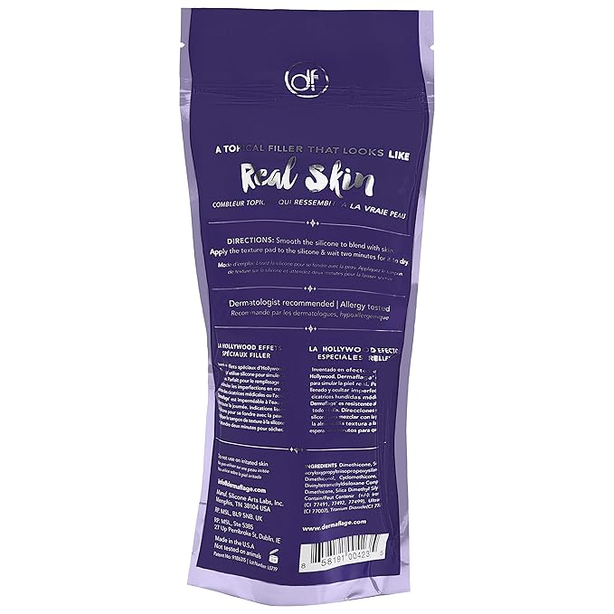 Dermaflage Scar Filler Kit - Porcelain - Deep Scar Cover and Waterproof Concealer for Acne Scars Wrinkles, and Ice Pick Scars Makeup, 1 mo supply