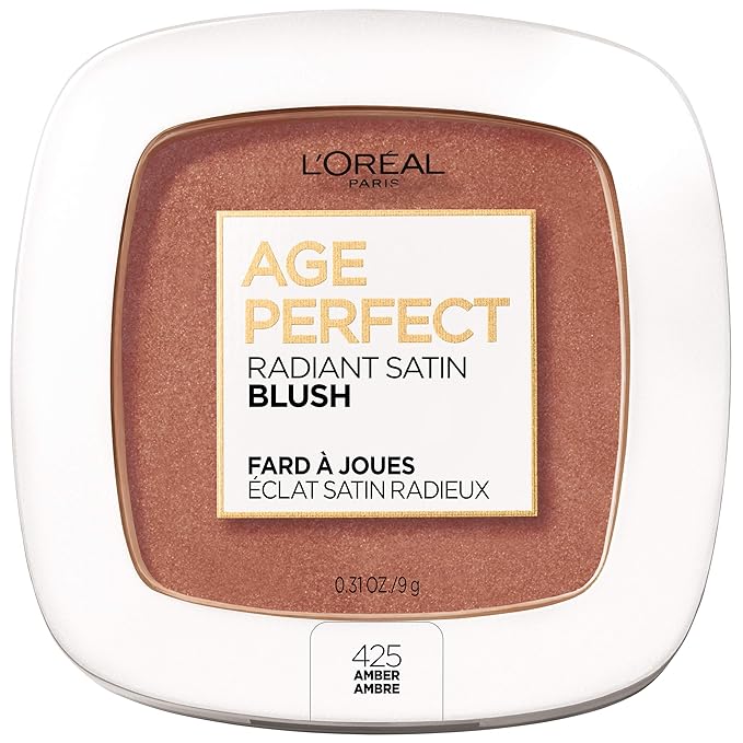 L'Oreal Paris Age Perfect Radiant Satin Blush with Camellia Oil, Amber