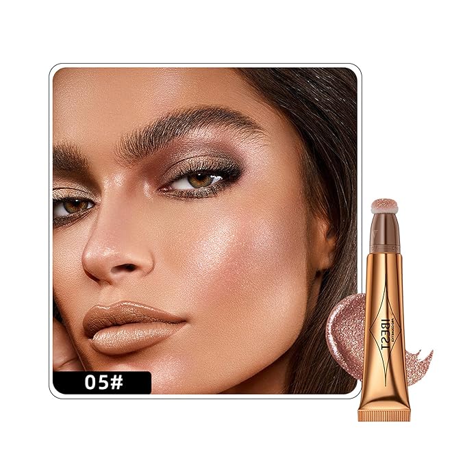 MAEPEOR Liquid Highlighter Stick Rose Cream Liquid Highlighter (5# Rose)