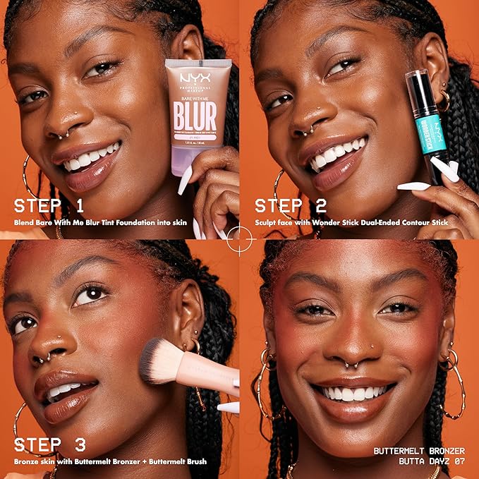 NYX PROFESSIONAL MAKEUP Matte Buttermelt Bronzer, Longwear Face Makeup with Up to 12 Hours of Wear, Vegan Formula - Butta Dayz