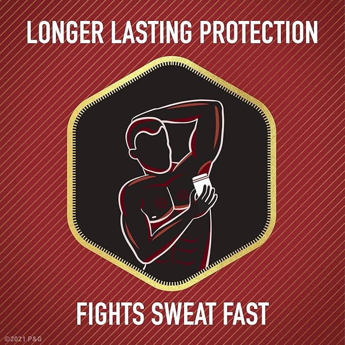 Old Spice Antiperspirant Deodorant for Men, 24/7 Odor Protection, 24/7 Lasting Freshness, Red Collection, Swagger with Cedarwood Scent, 2.6 oz