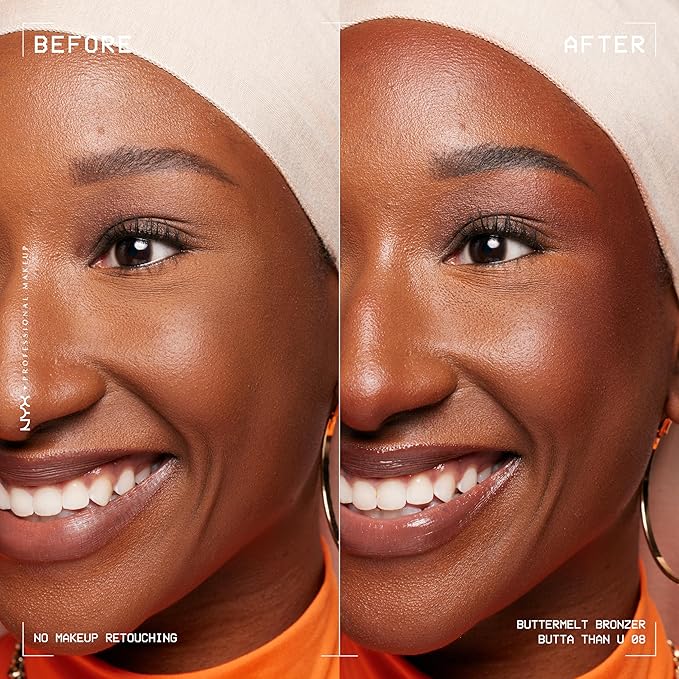 NYX PROFESSIONAL MAKEUP Matte Buttermelt Bronzer, Longwear Face Makeup with Up to 12 Hours of Wear, Vegan Formula - Butta Than U