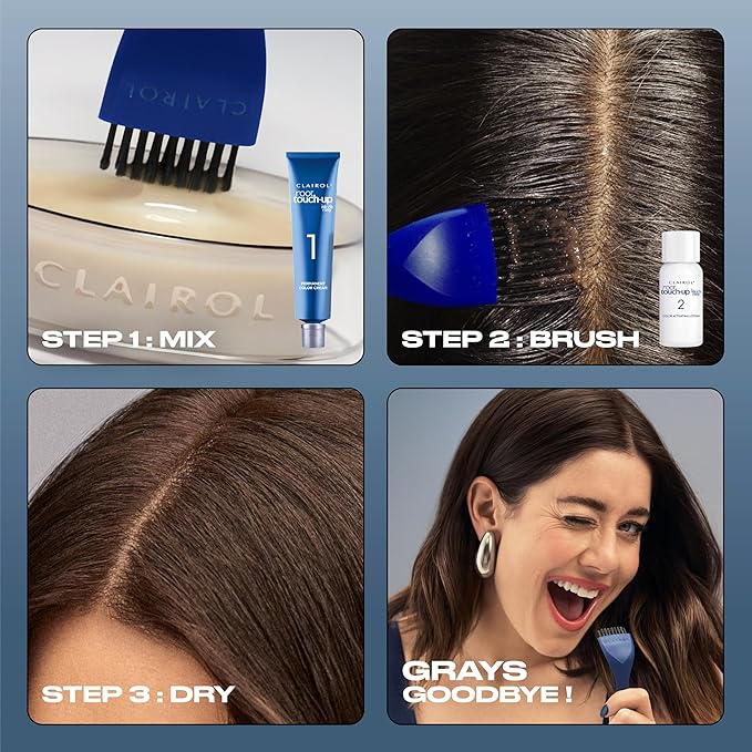 Clairol Root Touch-Up by Nice'n Easy Permanent Hair Dye, 5R Medium Auburn/Reddish Brown Hair Color, Pack of 1