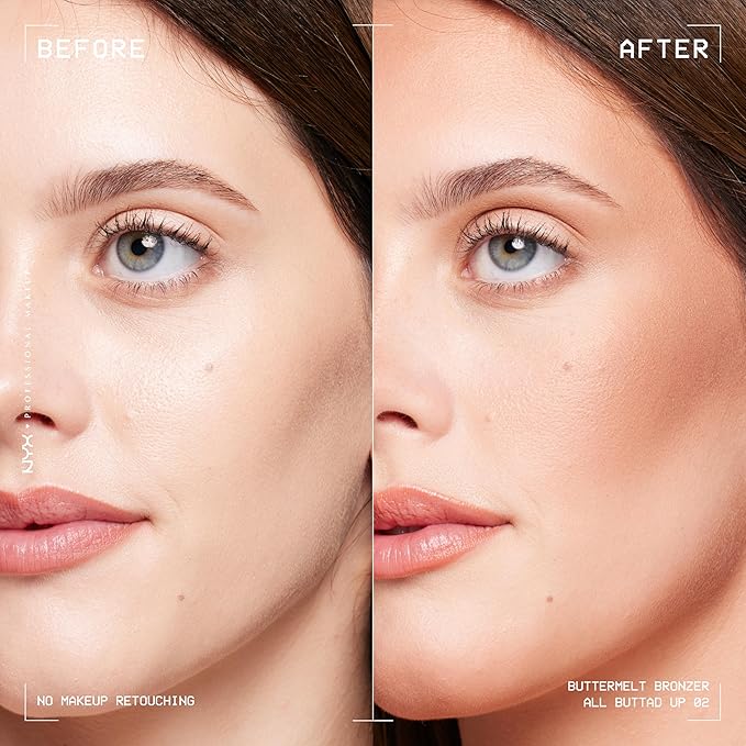 NYX PROFESSIONAL MAKEUP Matte Buttermelt Bronzer, Longwear Face Makeup with Up to 12 Hours of Wear, Vegan Formula - All Butta'd Up