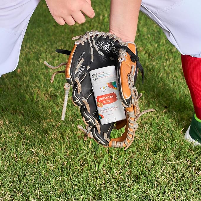 PLAY PITS - Natural Kids Whole Body Deodorant - Safe for Girls & Boys w/Sensitive Skin of All Ages - Clean & Paraben Free – SUGA, SONSHINE, & HAPPY - Infused w/Essential Oils – Variety 3 pack