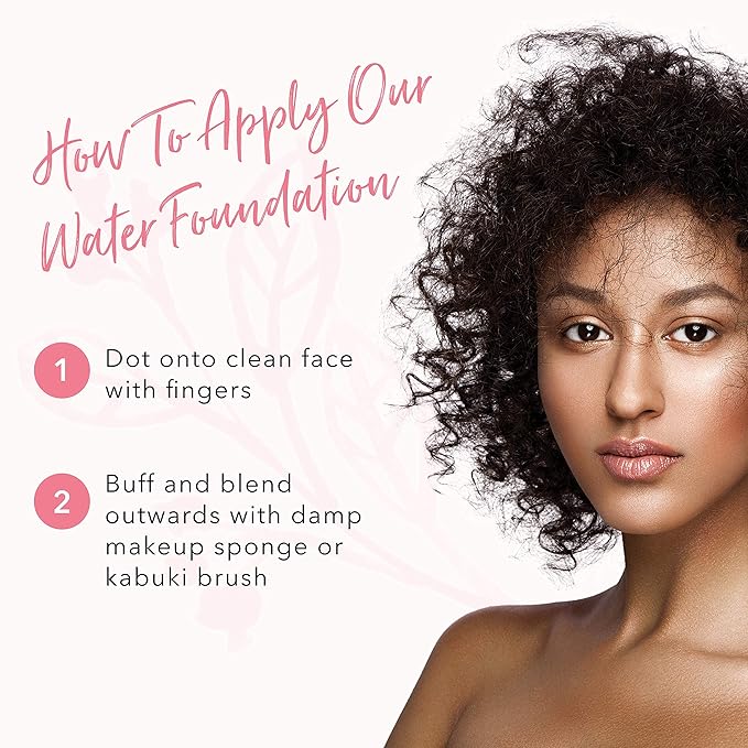 100% PURE Water Foundation Full Coverage Hydrating Makeup, Fl Oz