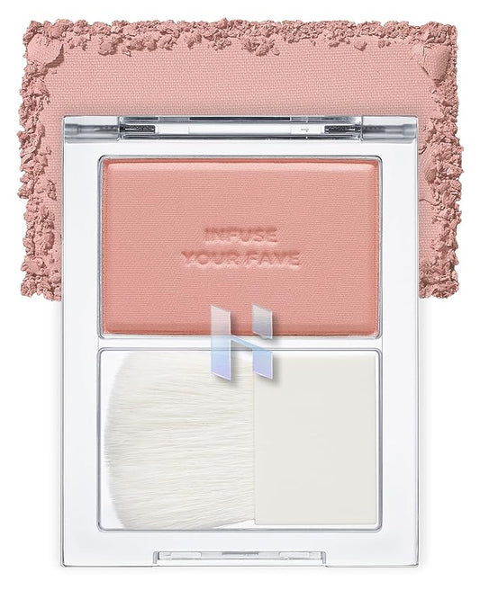 HOLIKA HOLIKA Infusing Blush with Brush - Lightweight,