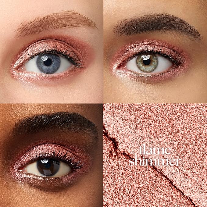 Julep Eyeshadow 101 Cream-to-Powder Waterproof Shadow Stick – Flame Shimmer – Long-Lasting, Crease-Proof, Warm Orange Toned Shimmer Cream Eyeshadow with Built-in Smudger