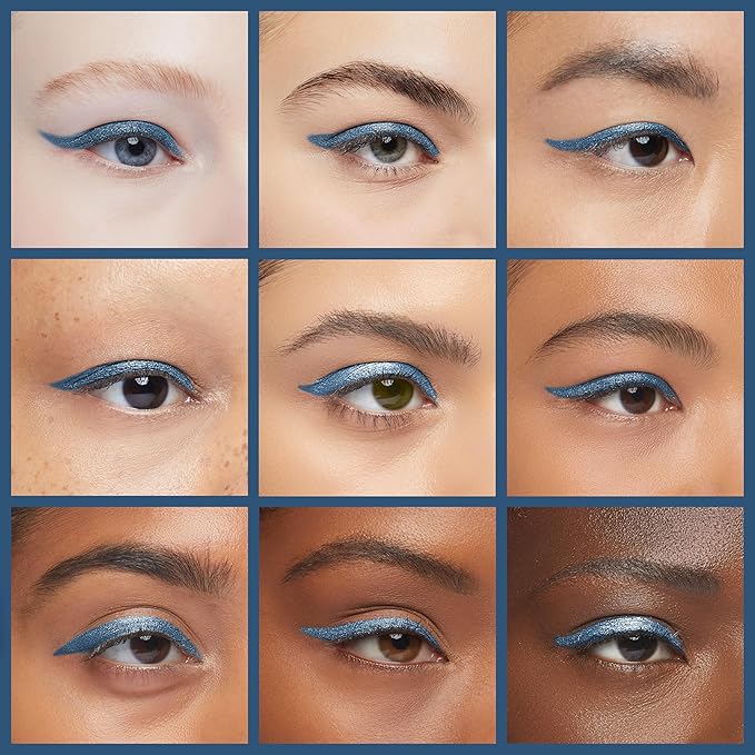 Waterproof Eyeliner - Smudge-Proof Liquid Eyeliner Pen with Precision Tip for Smooth, Long-Lasting Application - Vegan, Hypoallergenic & Gluten-Free Eye Liner - 2mL Shimmer Royal Blue