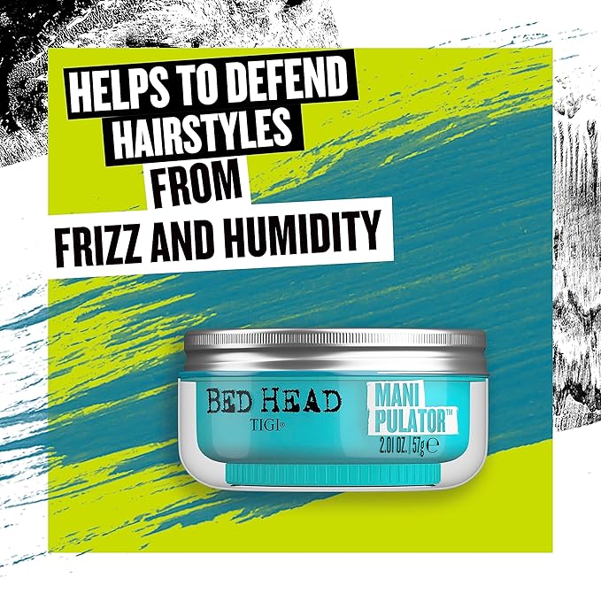 TIGI Bed Head Manipulator texturizing Putty with Firm Hold 2.01 oz & Bed Head Queen For A Day Thickening Spray for Fine Hair 10.5 oz
