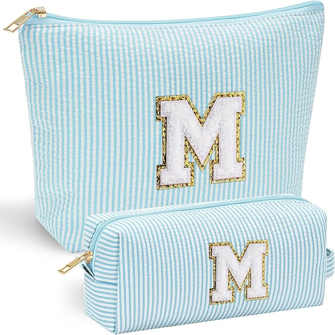 Yoolife initial makeup bag for