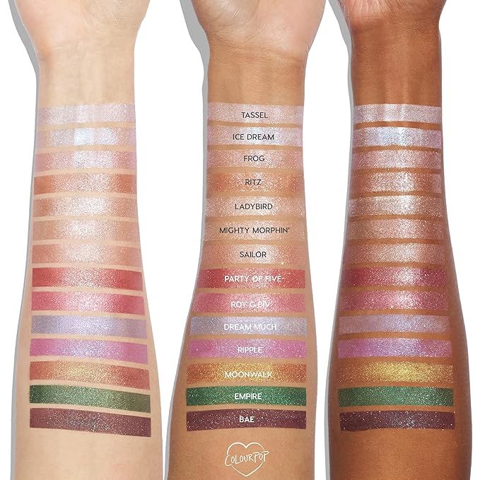 ColourPop Super Shock Shadow - High-Pigment, Crème-Powder Eye Makeup - Single Glitter Eyeshadow with Zero Fallout and Unique Bouncy Texture - Soft Golden Ivory Eyeshadow - Ladybird (0.07 oz)